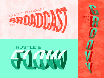Warped Type Tests texture typography warped wavy