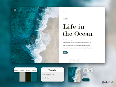 Ocean Life .ai branding design fonts free illustration illustrator life ocean presentation vector
