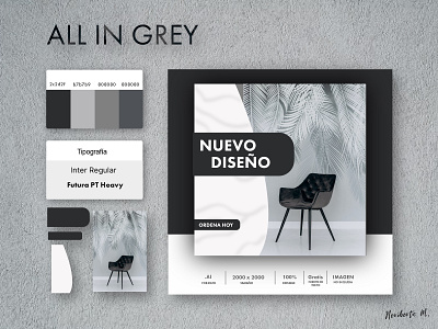 All in grey .ai branding design fonts free grey illustration illustrator presentation vector