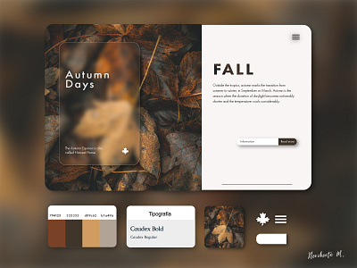 Autumn Days Design .ai aumun branding days design fonts free illustration illustrator logo minimal ui vector