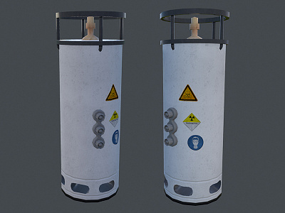 Lab Container 3d model lab chemical container laboratory liquid metal tank sci fi storage