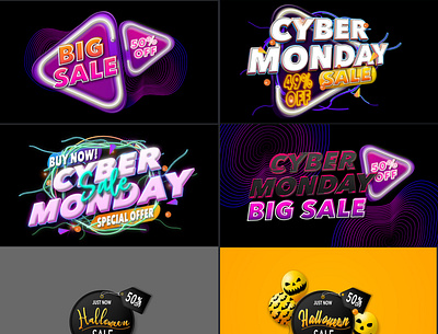 Black Friday Sale Banners animation backgrounds branding design motion graphics