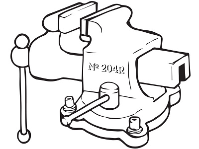 Vise bicycle shop tool