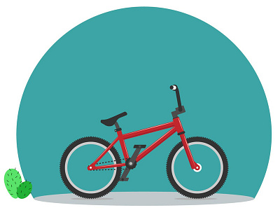 BMX bicycle bike bmx illustration