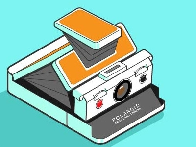 SX-70 camera isometric