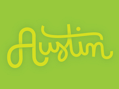 Austin austin green letters texas