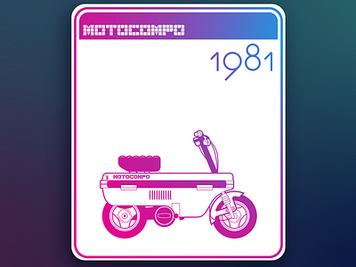 Motocompo illustration motocompo motorcycle