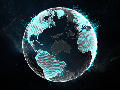 WebGL Globe - Styled 3d design device earth globe infographic metrics space webgl