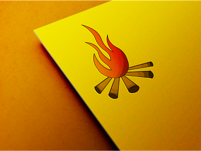 Bornfire logo mockup 3d