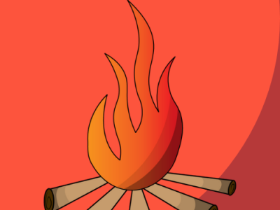Bornfire logo 2d 2d branding graphic design illustration logo