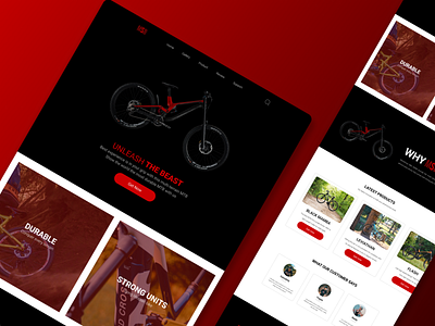 Bicycle Web Design design ui ui design uiux ux web design