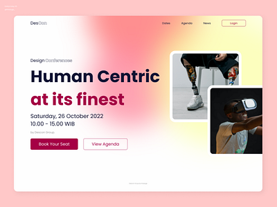 Daily UI Day 03 - Design Conference Landing Page