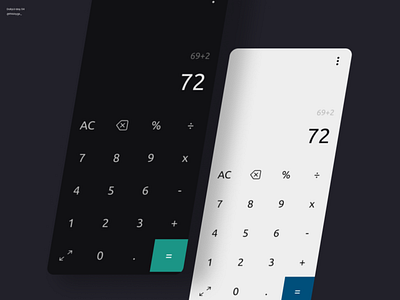 Daily UI Day 04 - Calculator