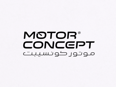 Motor Concept arabic logo logo logodesign logotype type typedesign typo