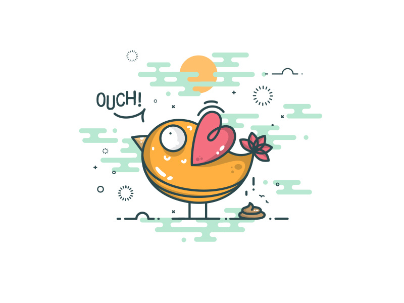 Poop Bird by Ibrahim Hamdi on Dribbble