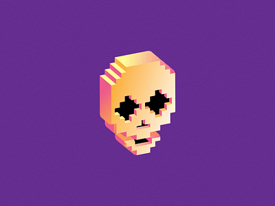 Pixel Skull 3D