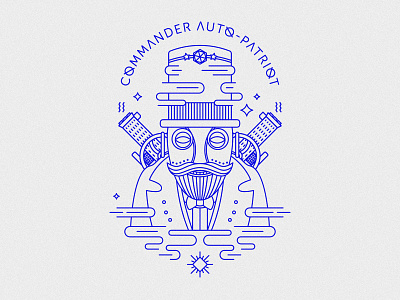 Cammander Auto-Patriot artwork autopatriot bioshock commander design flat illustration illustrator lineart vector