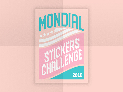 Mondial Stickers Challenge art brand branding fifa football illustration logo logobrand logodesign mondial sticker