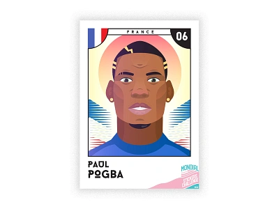 Pogba Sticker artdesign artwork character characterdesign design flatart flatartwork illustration ‪‎art‬ ‪‎branding‬