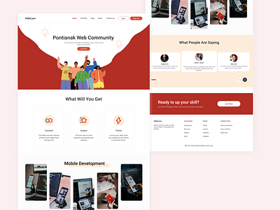 Landing Page Website Community - PIWCom