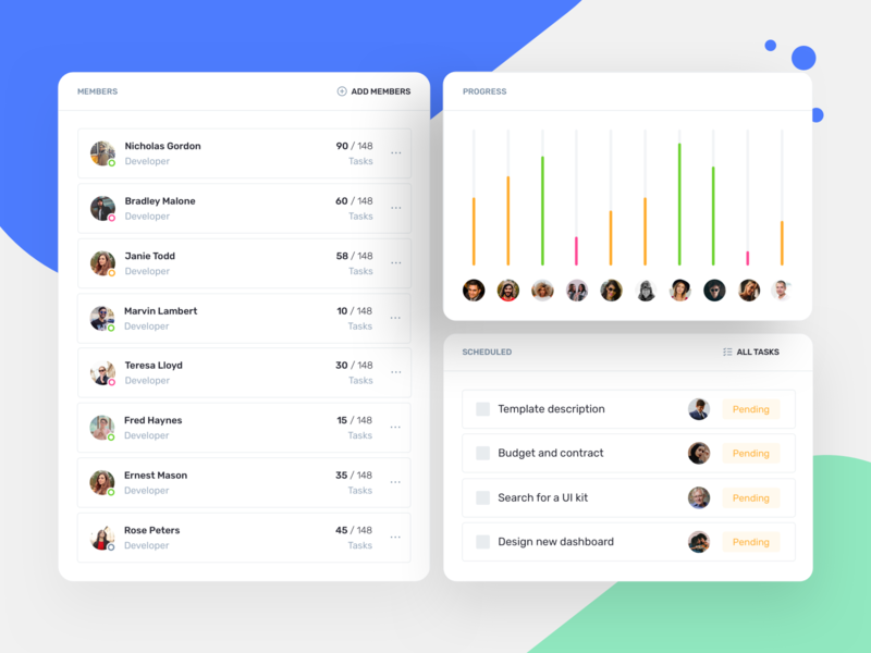 IOTask Project Management Web UI Kit admin app asana dashboard figma design jira management product project report saas sketch slack task teamwork themeforest trello ui ui kit xd ui kit