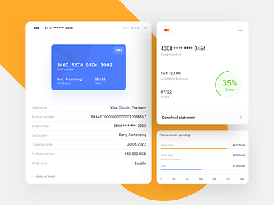IOFinance UI Kit - Bank Account Details and Report