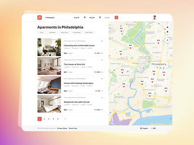 Search for apartments - Roomsfy UI Kit