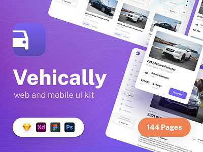 Vehically - UI kit for Car Dealership and Auto Auctions