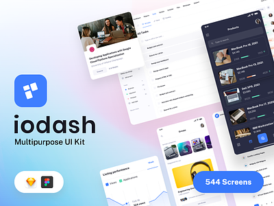 IODash Multipurpose Dashboard UI Kit