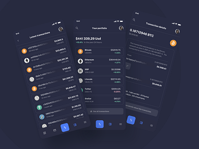 Cryptocurrency Wallet - IODash Multipurpose UI Kit app bitcoin coin coindesk crypto cryptocurrency dark dashboard design ethereum exchange finance fintech nft payment saas theme ui kit ux wallet