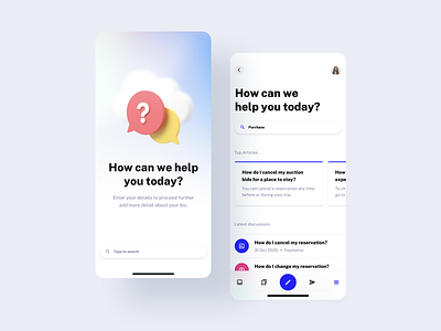 Help Center, Customer Support - Droid UI Kit