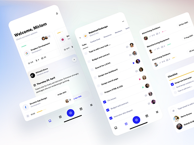 Project Management and ToDo App - Droid Mobile UI Kit app asana collaboration dashboard design ios jira kanban mobile productivity project project management saas task team todo trello ui ui kit ux
