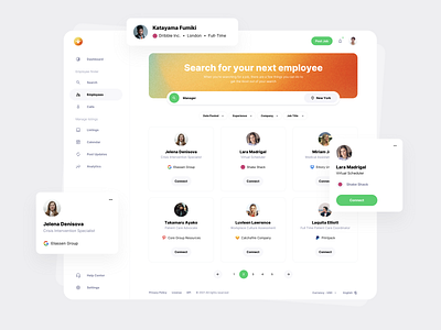 Employees Search Results  - Workster UI Kit