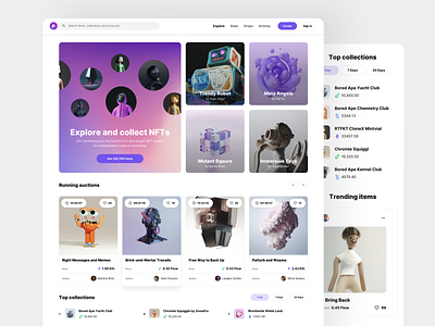 Landing Page for NFT Marketplace - NeoFT UI kit