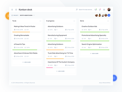 Kanban Desk - Project Management UI Kit