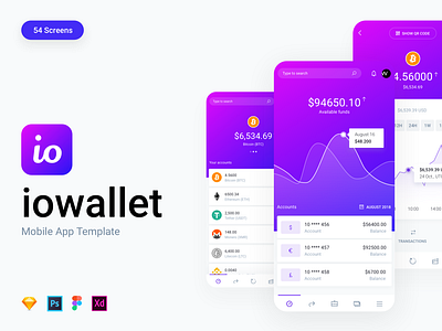 IOWallet Mobile UI kit