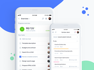 ToDo App, Mobile Kanban Desk admin app asana calendar dashboard ios jira kanban kit management productivity project task task list todo todo app todo list todolist trello ui