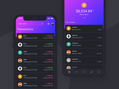 IOWallet - Cryptocurrency Stocks admin app bank banking bitcoin blockchain budget crypto cryptocurrency dashboard ethereum finance fintech market reports saas stocks ui kit ux wallet