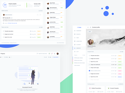 IOTask Version 3.0 admin app asana calendar dashboard inbox jira kanban management productivity profile profile design project saas task trello ui kit