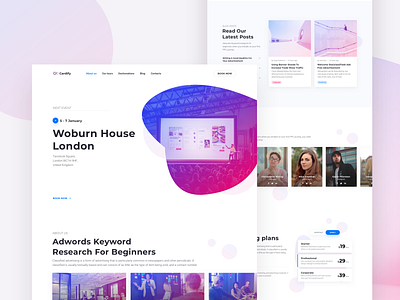 Business Event Landing Page - Cardify UI Kit app business conference corporate cta design event event landing page gym landing launch meeting page pricing software startup travel ui ux website