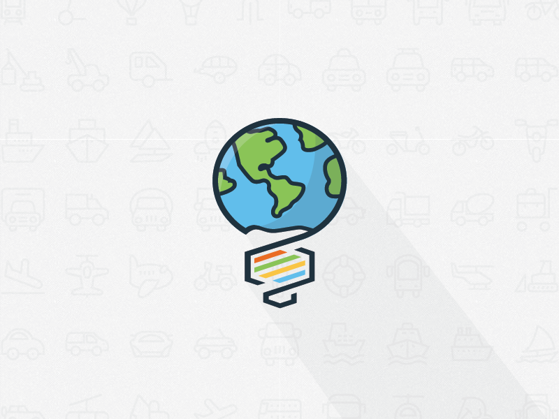 Innovation Logo lightbulb science dna globe earth minimalistic flat vector innovation logo