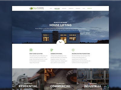 Engineering Website construction desktop engineering minimalism responsive website