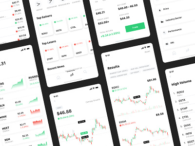Mobile Application - Stock App app design dailyui financial mobile stock stock trading stocks trading ui ux