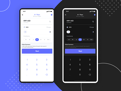 Mobile Design - Cryptocurrency Trading App