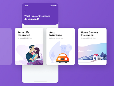 Mobile Design - Insurance App