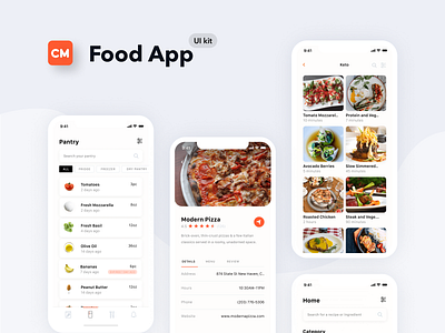 Mobile Design - Food App app app design application dailyui mobile mobile app mobile ui ui ui kit ux