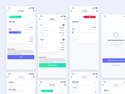 Mobile Design - Cryptocurrency Trading App