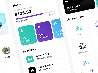 Mobile Design - Insurance App