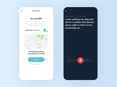 Mobile Design - Consumer Insurance app app design application claims daily ui dailyui insurance insurance app insurance claims mobile mobile app mobile ui ui ux