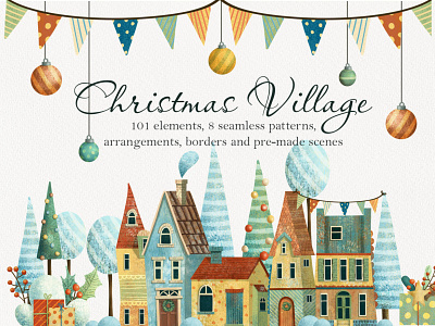 Christmas Village Set